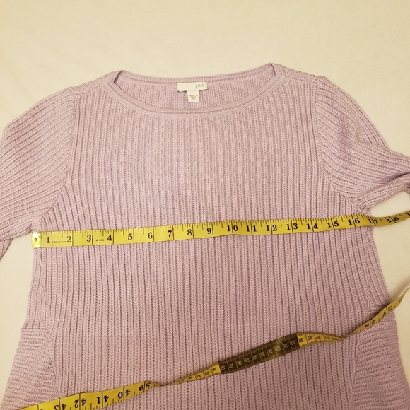 J. Jill Lilac Purple Ribbed Sweater Size XS - Picture 7 of 11